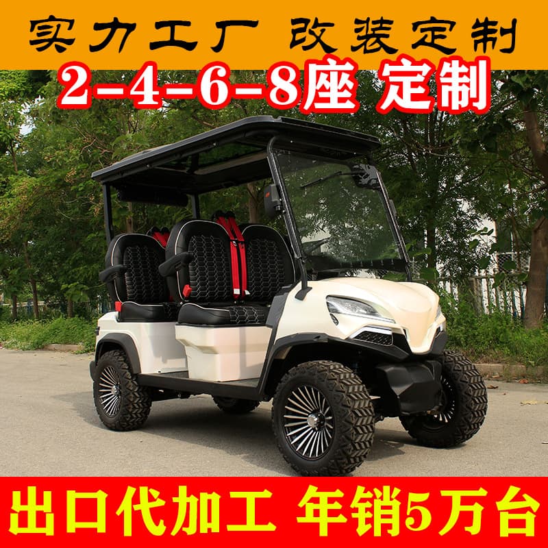 Tourist Attraction Sightseeing Vehicle, Park Patrol Tour Shuttle, Electric Golf Cart Export Factory