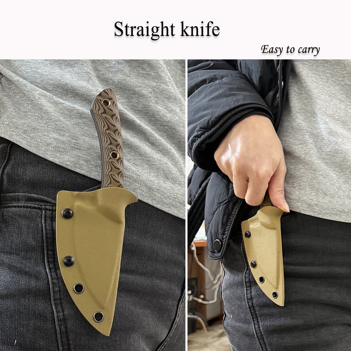 New RMJ Small Straight Knife DC53 Outdoor Knife Fruit Knife Sharp Knife Camping Tool Knife Wilderness Survival Knife
