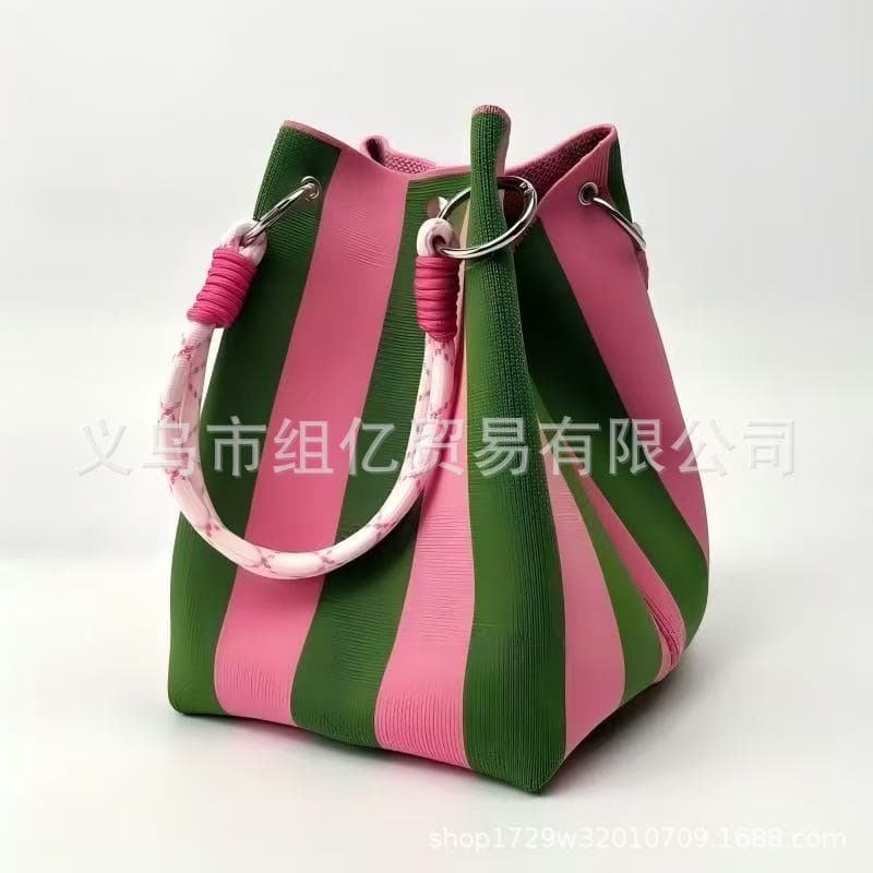 Boho Crochet Bucket Bag for Women