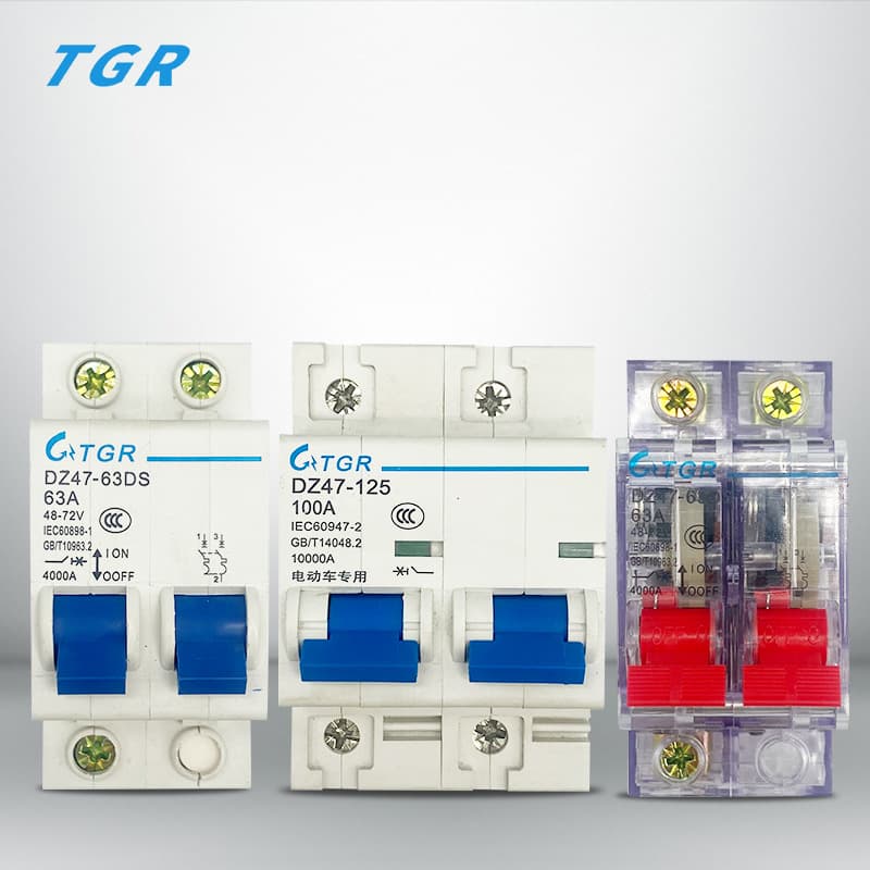 Electric Vehicle Parts Wholesale TGR Air Switch Dual Power Disconnector Two-In Two-Out Interlock Switch 150A