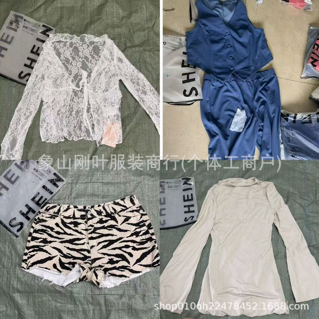 Shein Mixed Style Sexy Hot Girl Women's Clothing Overstock, Export Summer Mixed Dresses, High-Quality Factory Low-Price Supply