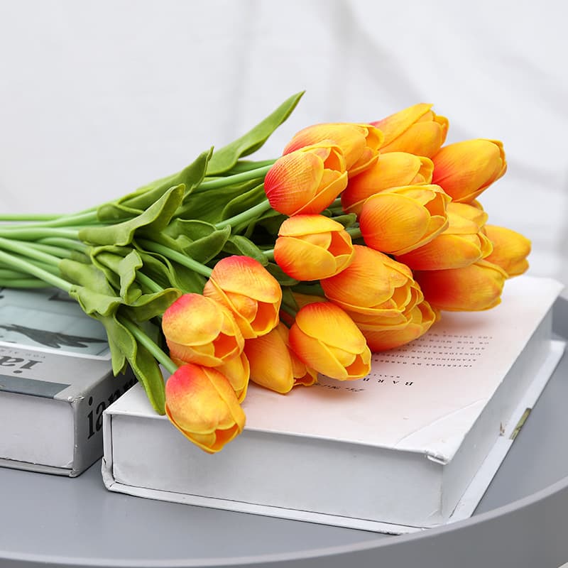 Tulip Artificial Wedding Decoration Flower Ornaments Fake Flowers Artificial Flowers Home Living Room Flower Arrangement Pu Tulips
