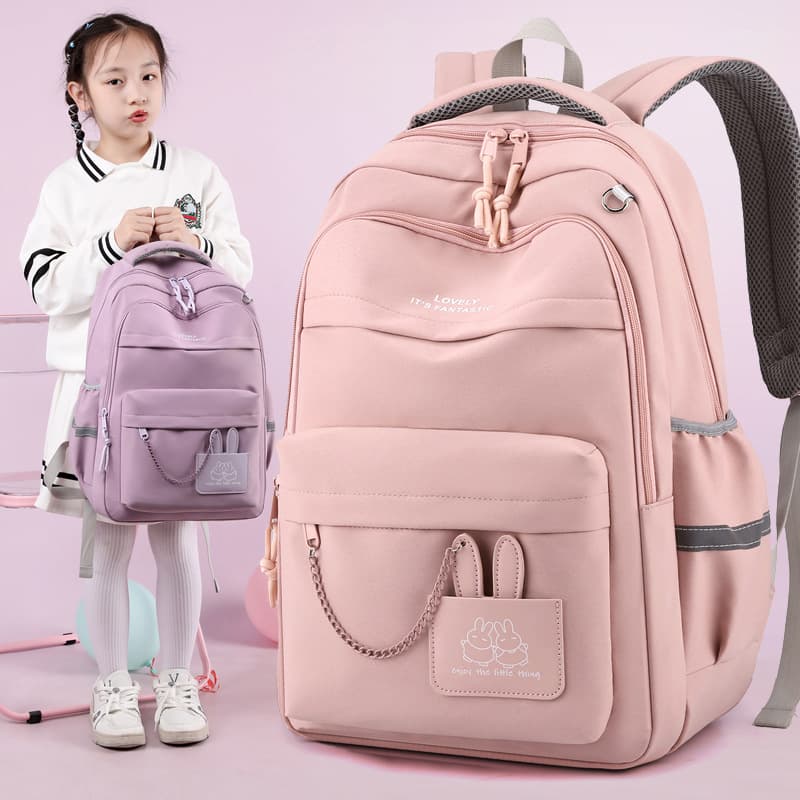 Girls' Backpack, Large Capacity Casual Travel Backpack, New Cute School Bag for Primary and Middle School Students