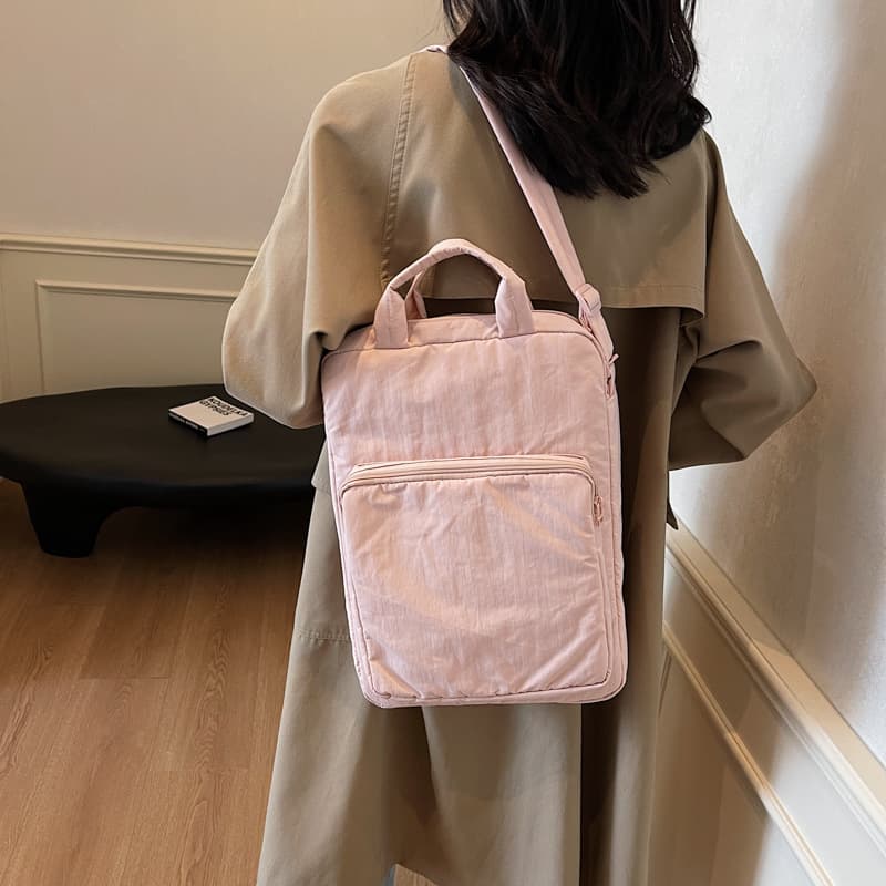 Tablet bag, simple nylon bag, commuter women's shoulder bag, large capacity handbag, Ruiying class crossbody bag