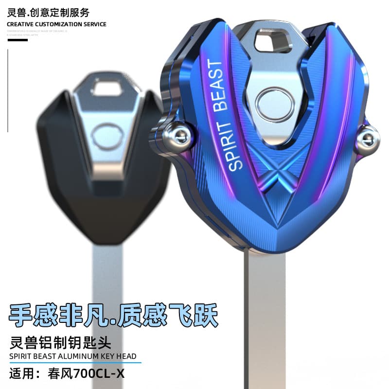 Lingshou compatible Chunfeng 450SR key head Lingshou modified 250SR track version ignition key shell 675SR
