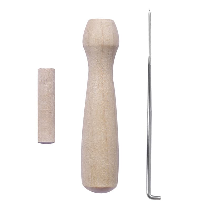 Factory Direct Sales Handmade DIY Wool Felting Tools Materials Wooden Poking Tool with Solid Wood Handle