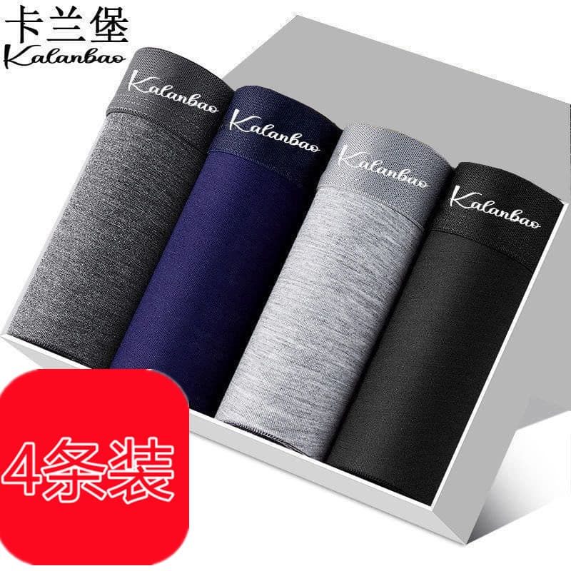 Men's Boxer Briefs Youth Shorts Fashion Print Mid-Rise Underwear