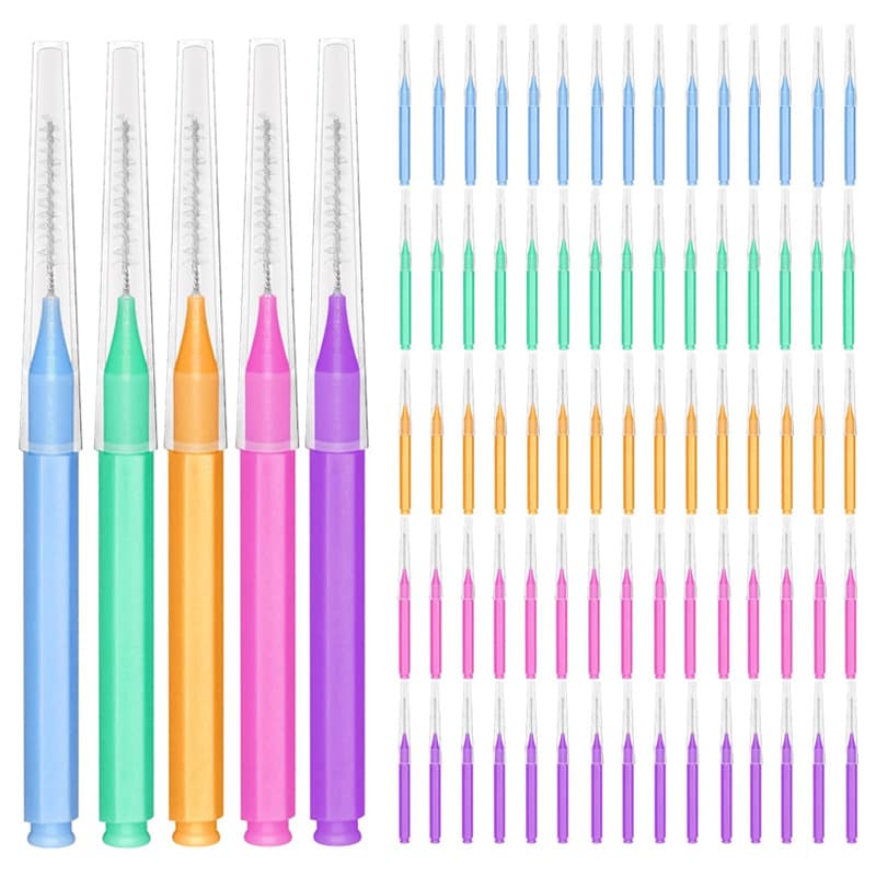 Wholesale Disposable Small Eyebrow Brush Interdental Brush Lash Brush Cleaning Toothpick Brush Beauty Makeup Brush