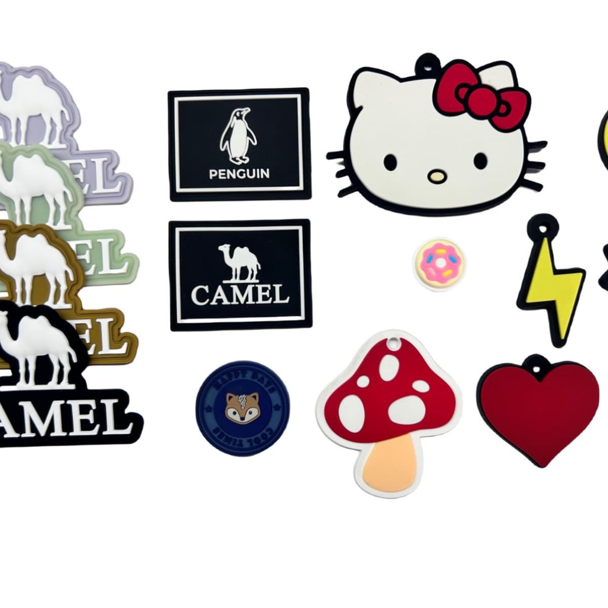 Custom Creative PVC Rubber Badges, Silicone Labels, Drip Molding Badges, Rubber Logo Plates Wholesale