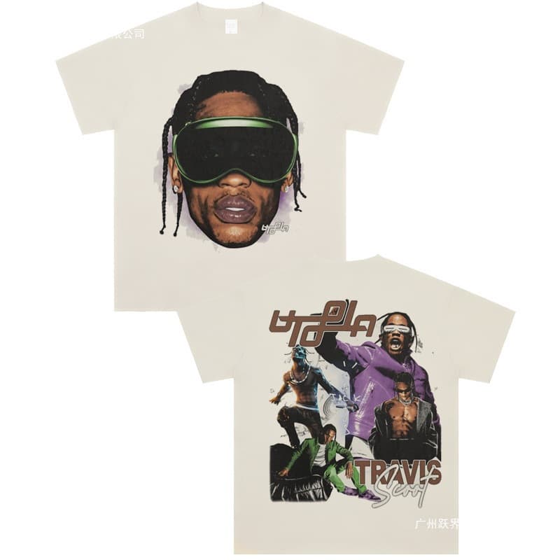 Summer T-Shirt EU Size Travis Scott European American Rap