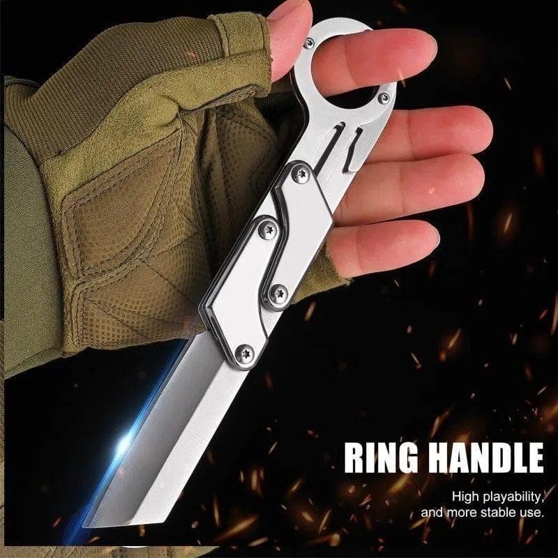 Factory Direct Cross-Border High Hardness Full Steel Multi-Tool Folding Knife Outdoor Mechanical Portable Utility Knife