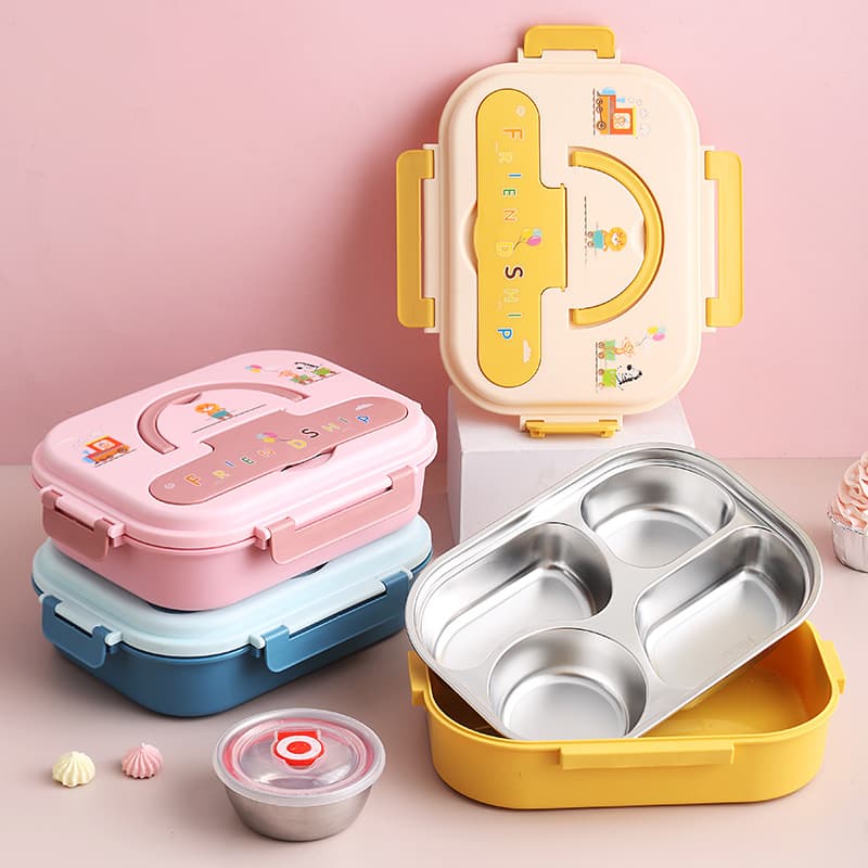 316 Stainless Steel Insulated Lunch Box, Food-Grade, Drop-Proof, Children's Bento Box for Girls, Elementary School Student, Free Shipping