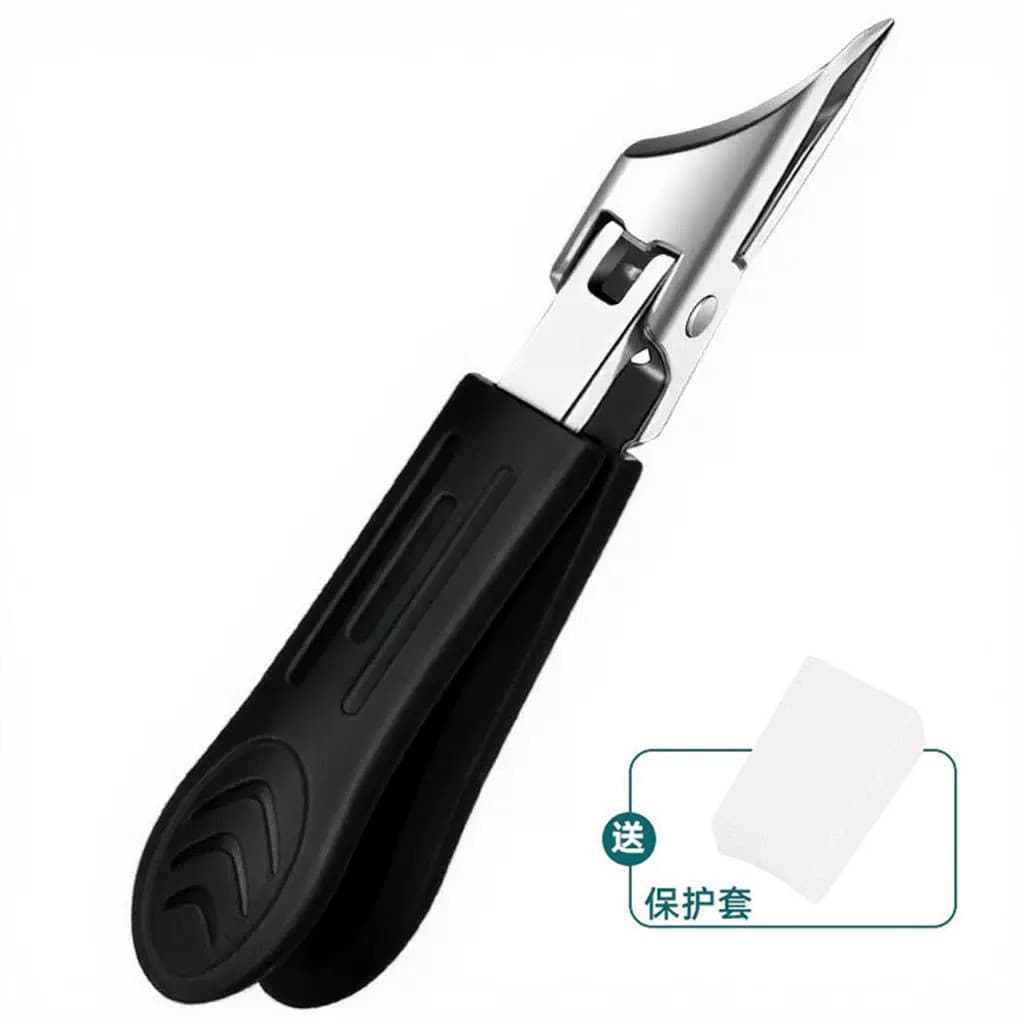 Extra Sharp Slant Nail Clippers Large Opening Nail Cutter Household Boxed 3-Piece Set Anti-Splash Nail Scissors for Ingrown Toenails