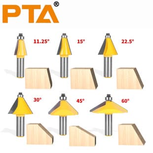 Bevel Edge Chamfer Router Bit Carbide Woodworking Milling Cutter Multi-Angle Engraving Bit for Trim Router Milling Machine