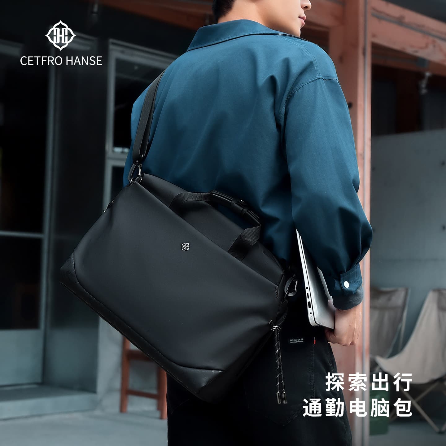 Premium Men's Shoulder Bag Large Capacity 16-Inch Laptop Bag Business Commute Casual Men's Handbag Crossbody Bag