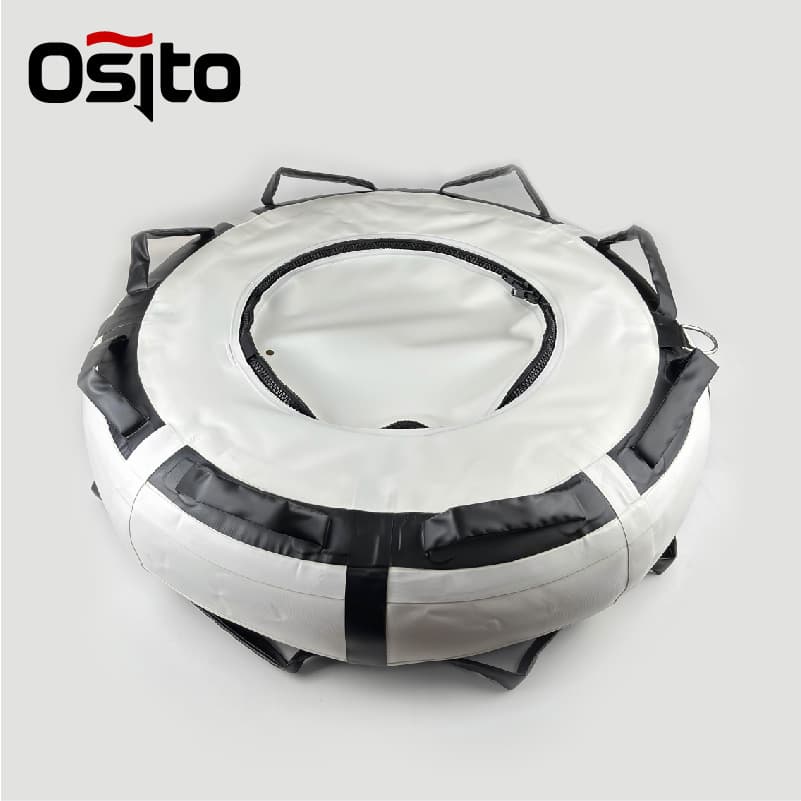 White free diving float marine signal buoy floating board inflatable PVC float warning training equipment