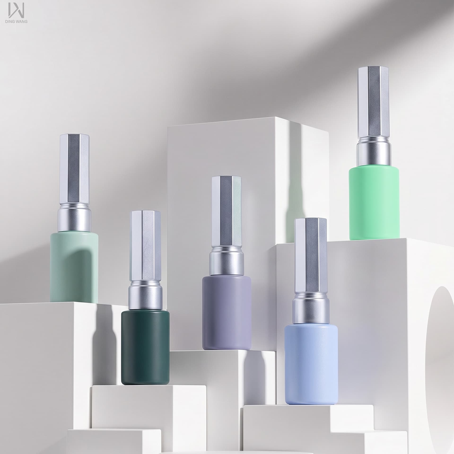 Factory customized 10ml nail polish bottle with brush lid and customizable logo Empty gel nail polish bottle
