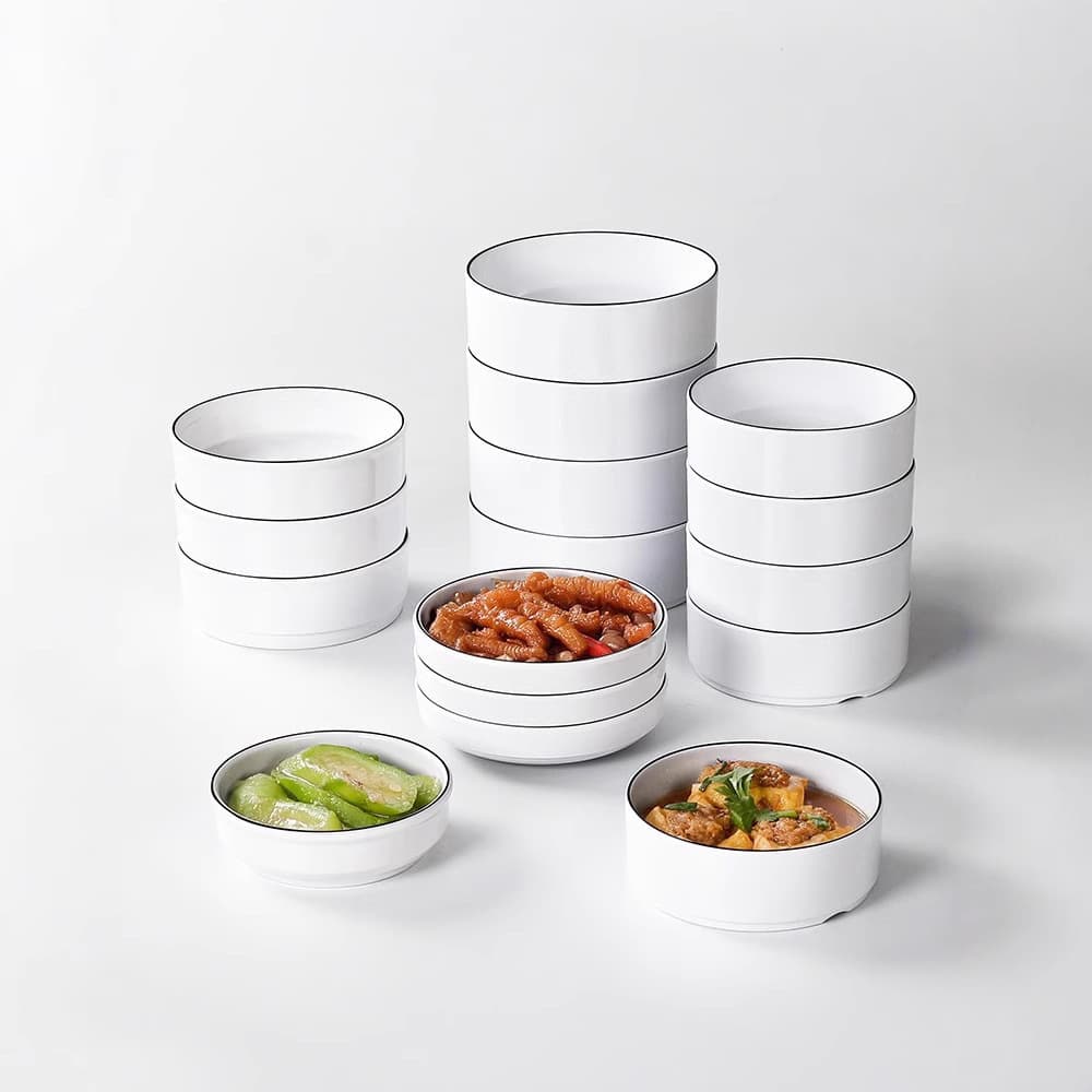 Xiangyuan Melamine Tableware Steamed Dish Small Bowl, Commercial Small Bowl, Special Shallow Bowl, Steamed Egg Small Dish Bowl, Fast Food Steamed Bowl
