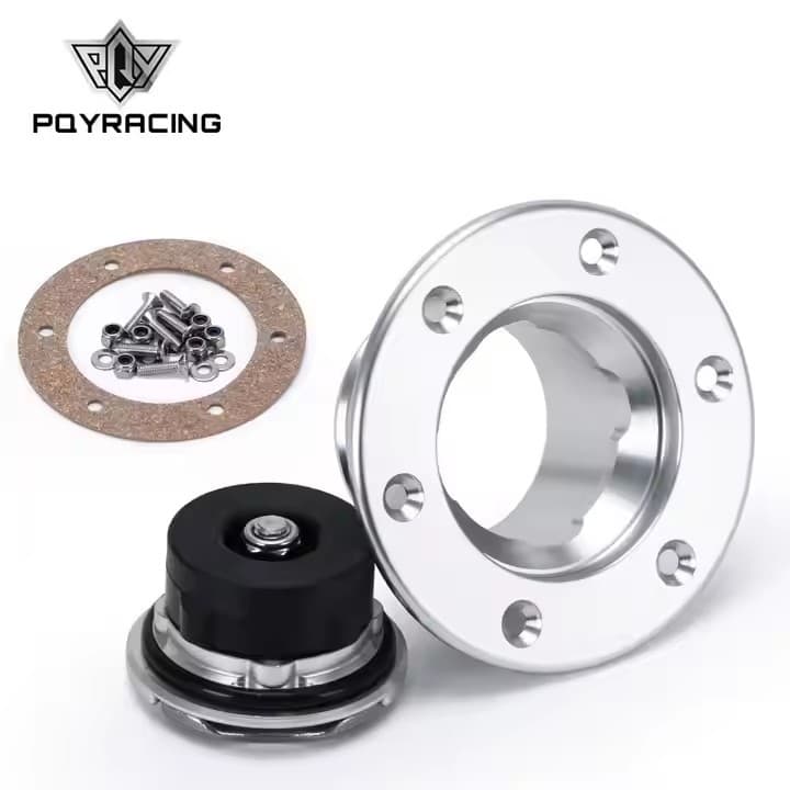 EBAY Hot Modified Auto Part 6-Hole Polished Fuel Tank Aluminum Cap Diameter: 35.5MM