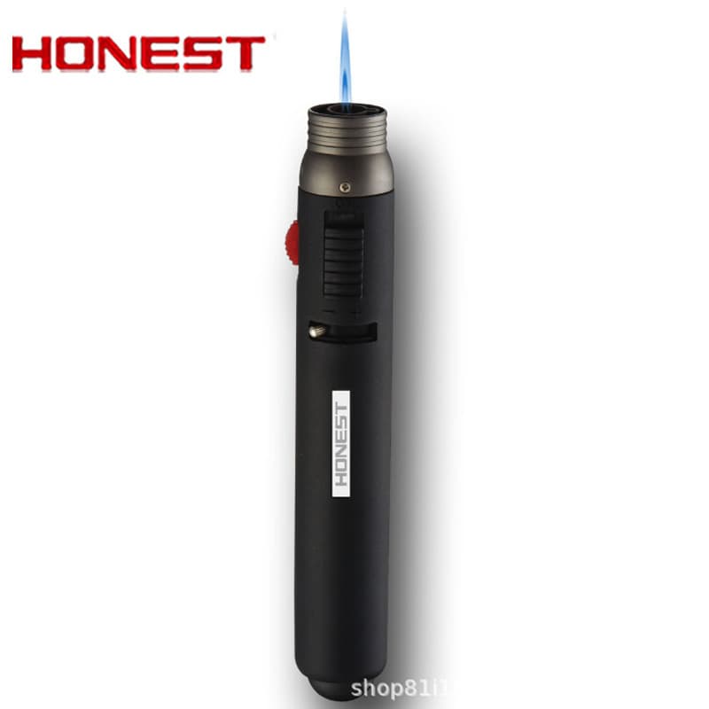 Baicheng 503 Dual Flame Direct Jet Windproof Moxibustion Lighter for Incense, BBQ, Cigar, Pen-Style Welding Torch, Wholesale for Export