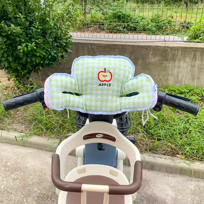 Cute and creative electric car front seat baby protection headrest electric scooter thickened and enlarged riding anti-collision head pad