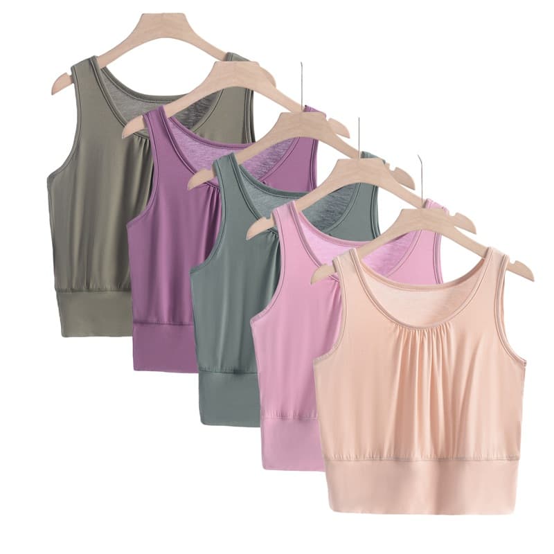 Plus Size Tube Top Vest for Women Summer Fat mm 200 lbs Loose Home Short Top Underwear Bustier