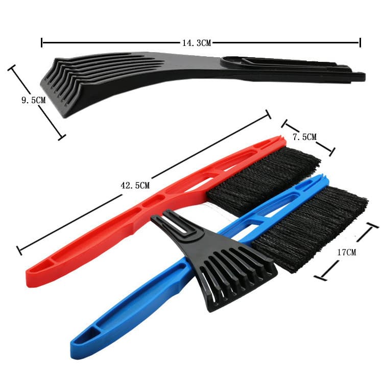 Car Snow Shovel with Long Handle and Brush, Ice Scraper for Deicing/Defrosting, Winter 2-in-1 Vehicle Snow Shovel
