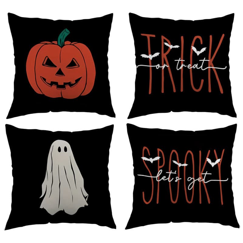 Amazon Cross-border Halloween Throw Pillow Home Sofa Living Room Bedside Sample Velvet Lumbar Pillow Cover Cushion