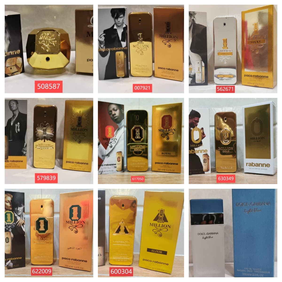 Cross-border Hot Selling Wholesale Source Million Gold Brick Men's Eau de Toilette 100ml