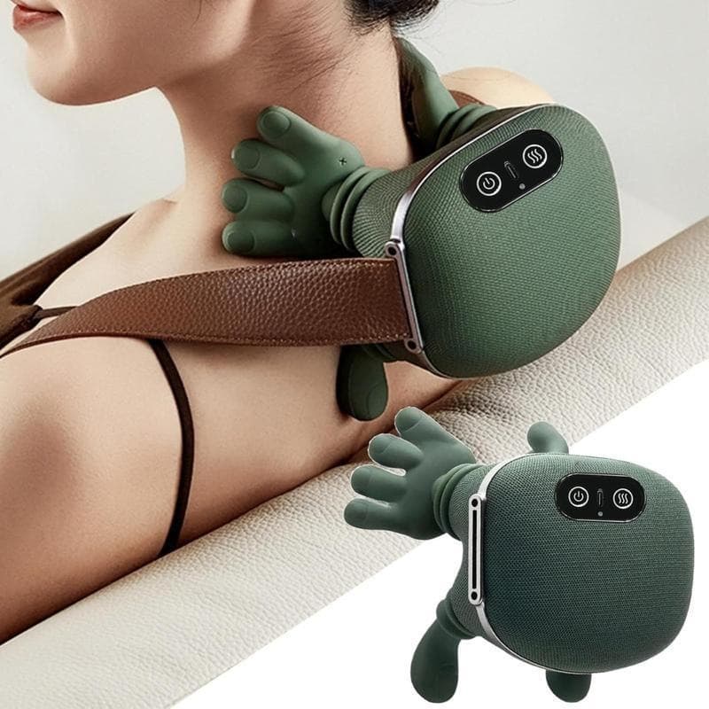 Simulated Human Cervical Massager N7 Shoulder and Neck Massager Neck Cervical Shawl Waist Back Neck Shoulder Kneading Trapezius Muscle