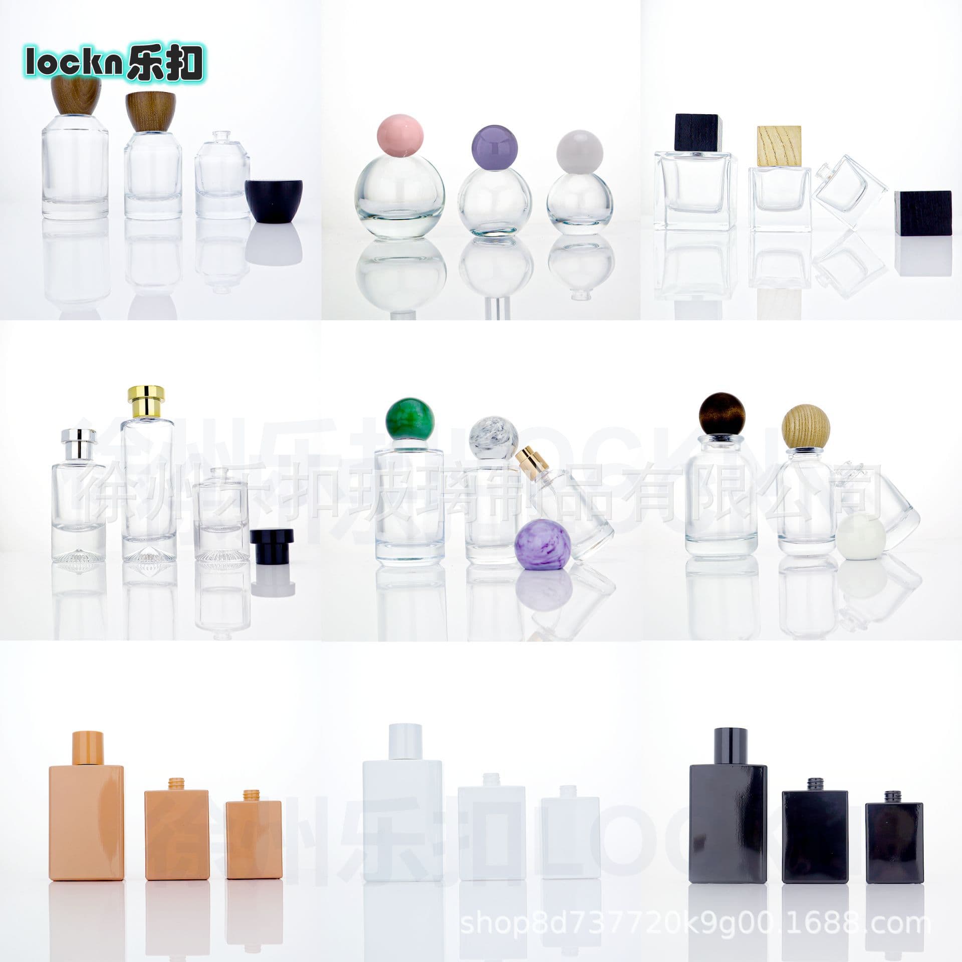 Spot perfume bottle manufacturers supply bulk bottles of simple bayonet screw-top perfume bottles 30 50 100ml