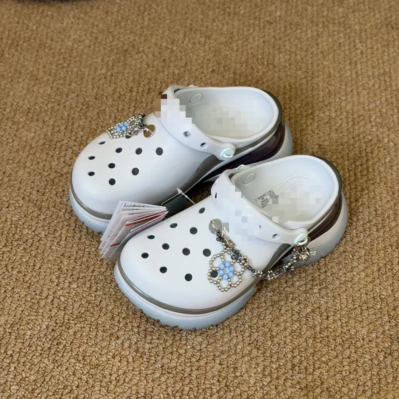 Cross New Kajia Croc Shoes Women's Shoes Retro ClogBAE Meet Little Dolphin Thick-Soled Croc Shoes Beach Sandals