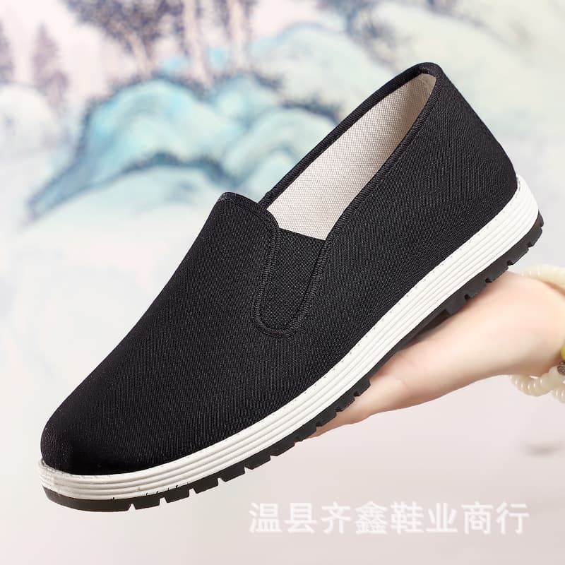 3520 Factory Genuine Old Beijing Cloth Shoes Wholesale Thousand-Layer Sole Black Cloth Shoes Men's and Women's Comfortable Work Shoes