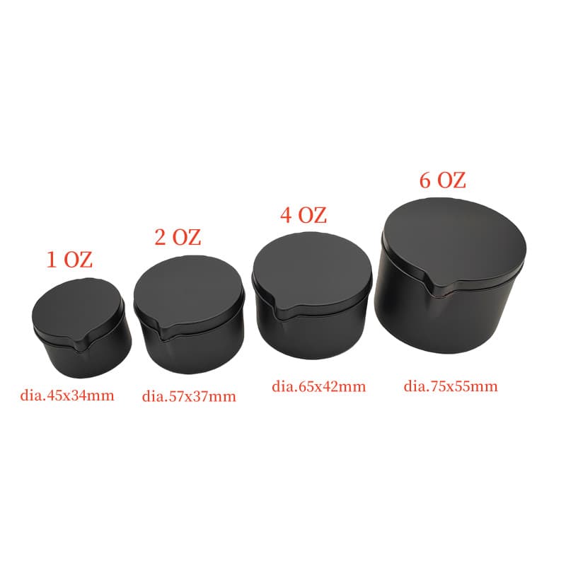 Window Opening Candle Tin Can with Mouth Gift Box Square Shape Iron Material Customizable Size for Universal Packaging