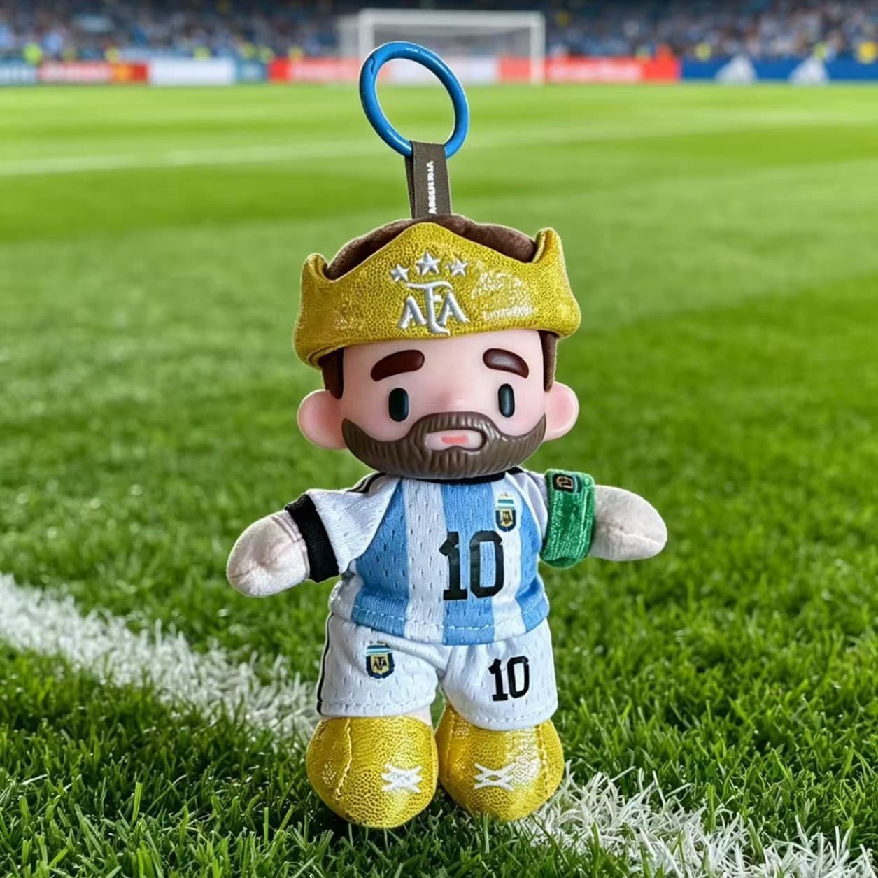 Messi Argentina National Team Vinyl Plush Doll Keychain Series Blind Box Cute Fan Merchandise Figurine Gift