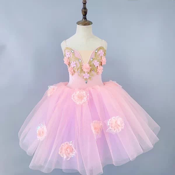 Girls Ballet Little Swan Performance Costume Children's Ballet Sleeping Beauty Dress Professional Swan Lake Performance Wear Purple