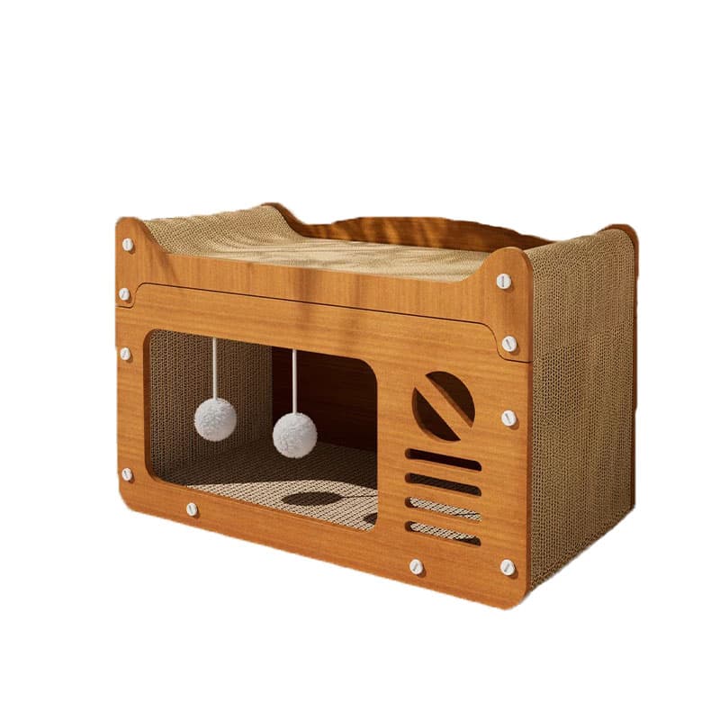 Cat Scratcher, Wear-Resistant Cat Scratch Pad, Cat Bed, All-Season Cat House, Sofa Scratch Protection, Cat Toy, Lint-Free