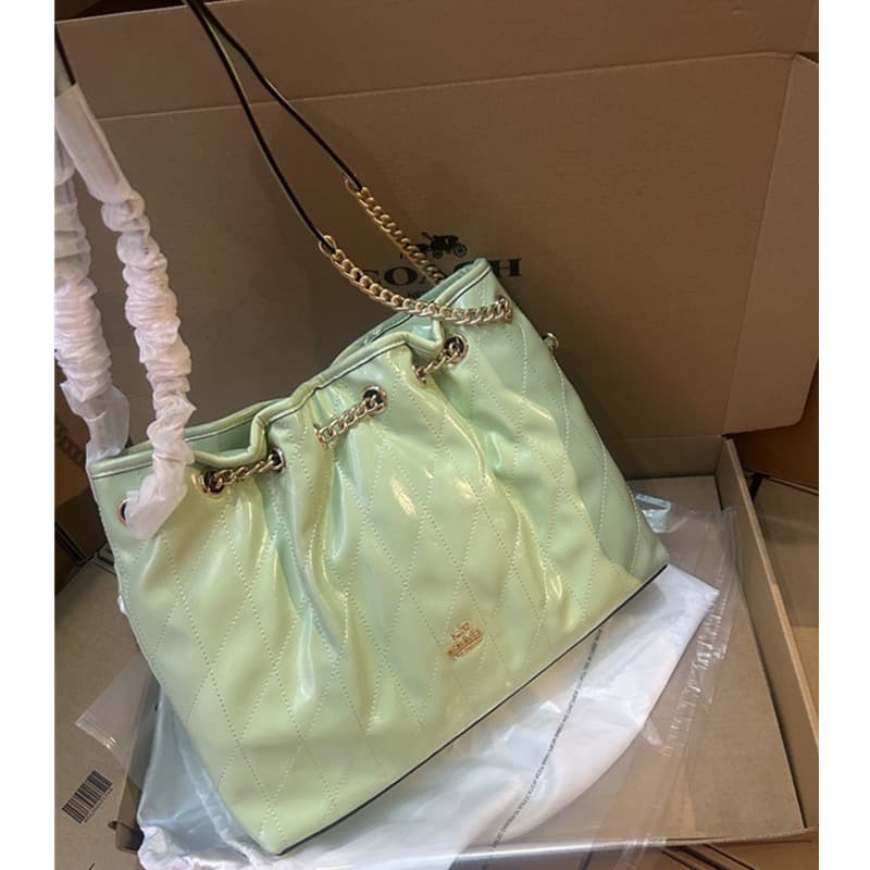 Coach's new women's bag Evelyn garbage bag portable armpit bag large capacity tote bag shoulder crossbody hobo bag