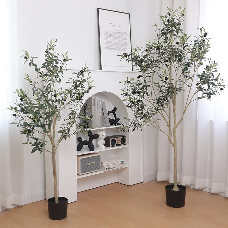 Amazon Artificial Olive Tree with Fruits, Home Floor Potted Plant, Landscape Decoration Fake Olive Tree