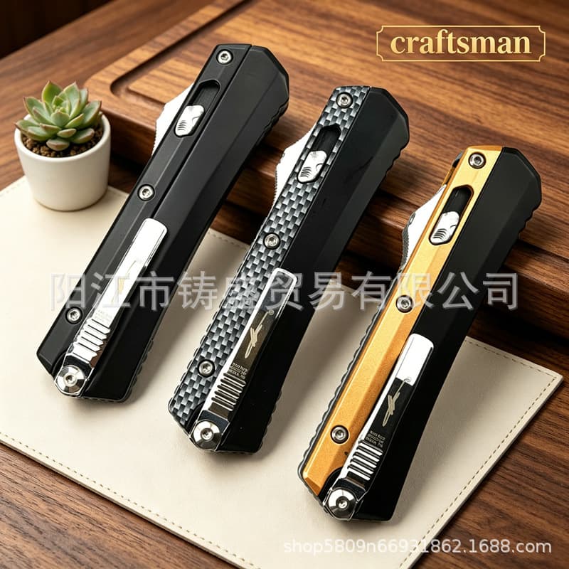 Cross-border hot-selling Microtech Zombie zinc alloy handle outdoor multi-functional camping tool portable high hardness fishing