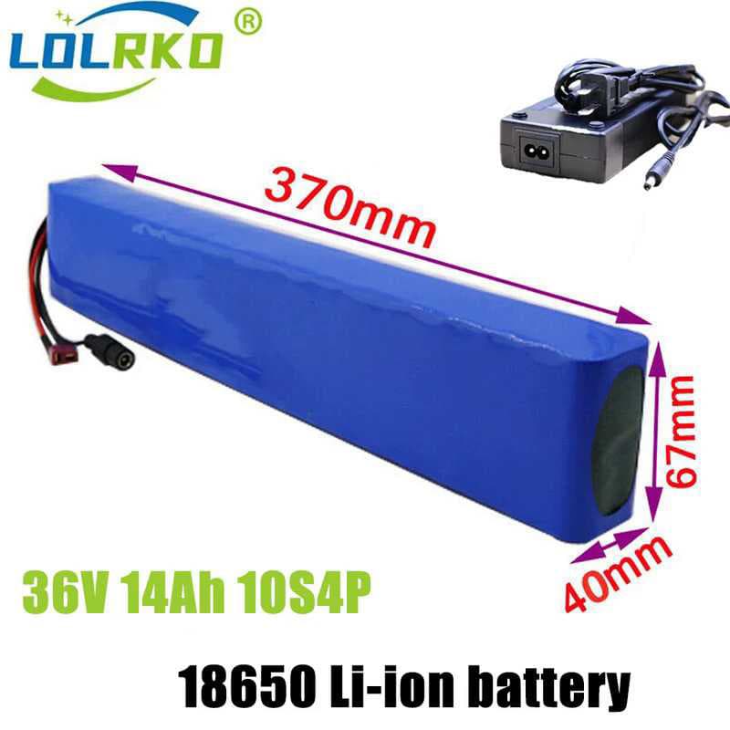 10S4P 36V 14AH High-Power 18650 Lithium Battery Pack for Electric Vehicle, Bicycle, Motorcycle