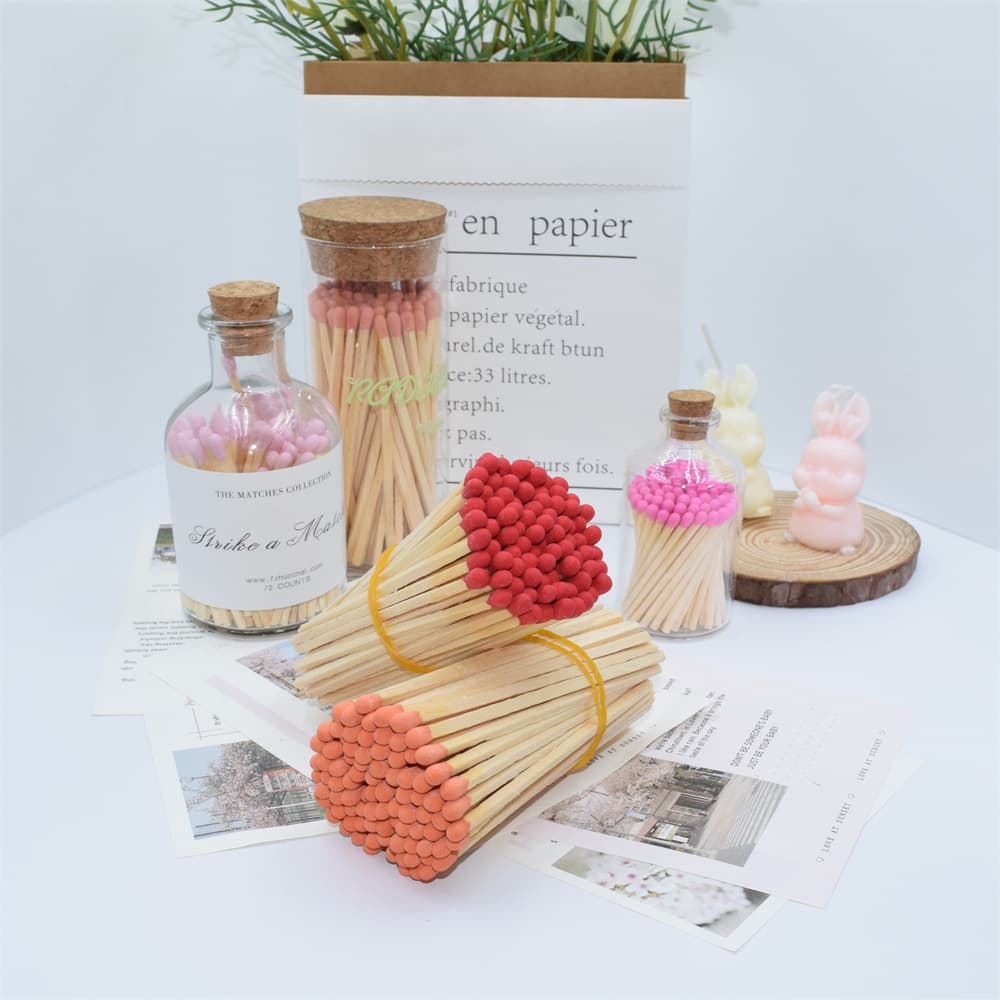 Wholesale Direct Matchsticks Bulk Loose Matches Multi-Color Specifications Bulk Matches Source Factory Stock