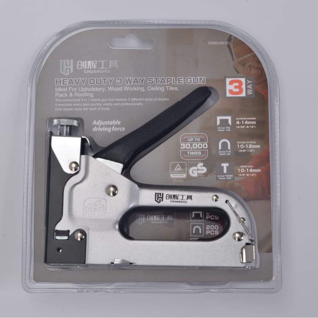 3-in-1 Manual Staple Gun 4-in-1 Brad Nailer U-Type T-Type Woodworking Staple Gun Air Nailer Nail Gun