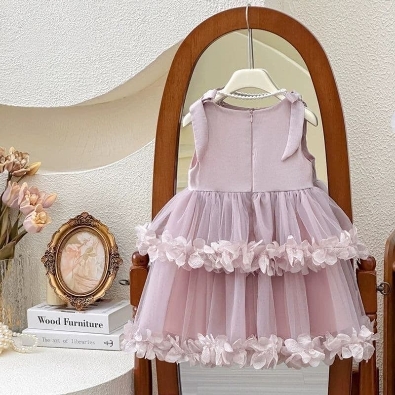 Girls Summer Princess Dress Breathable Cotton Fashionable for Kids