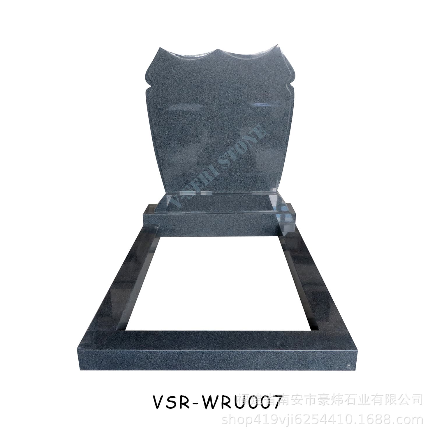 Cost-effective Russian-style granite headstone | Basic model quick customization | Suitable for public cemeteries
