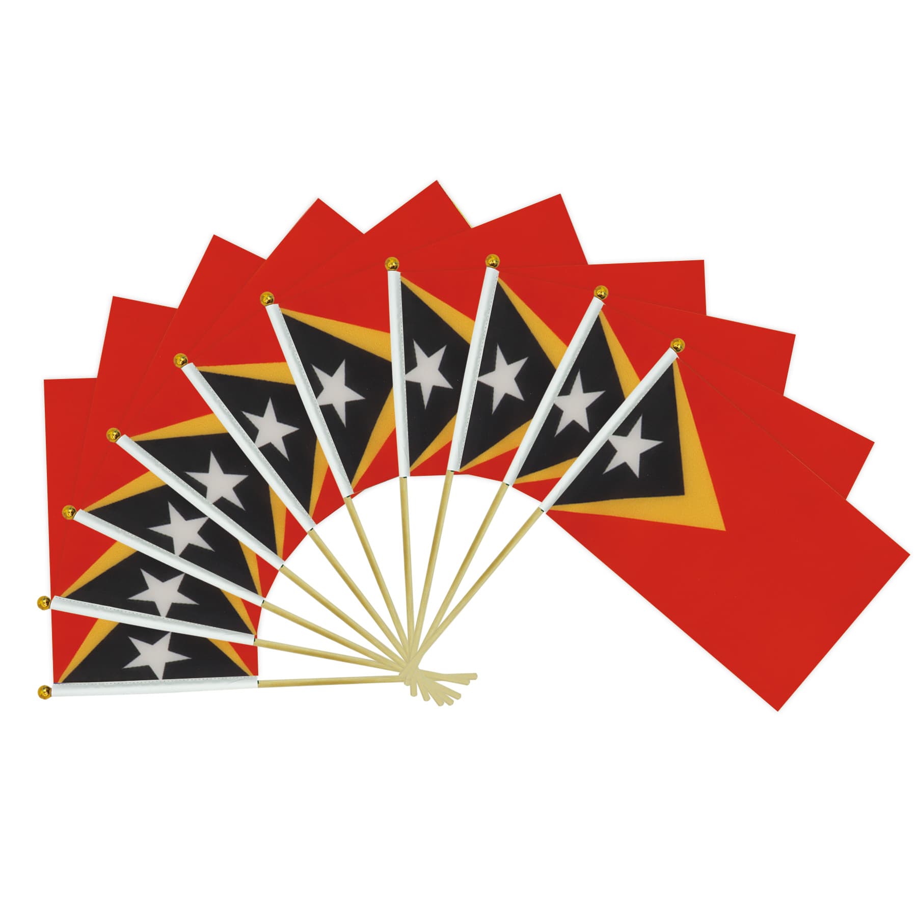 Timor-Leste World Cup Hand Waving Small Flag Hand Flag Paris Games Fan Match Cheering