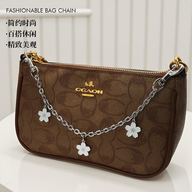 Hengyan Hardware Sakura Four-Leaf Clover Metal Bag Extension Chain Women's Bag Decorative Chain Accessory