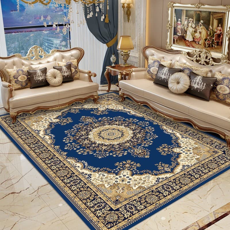 American Retro Bohemian Style Carpet for Home Use, Large Area Non-Slip Sofa Coffee Table Decorative Carpet, Cross-Border Wholesale