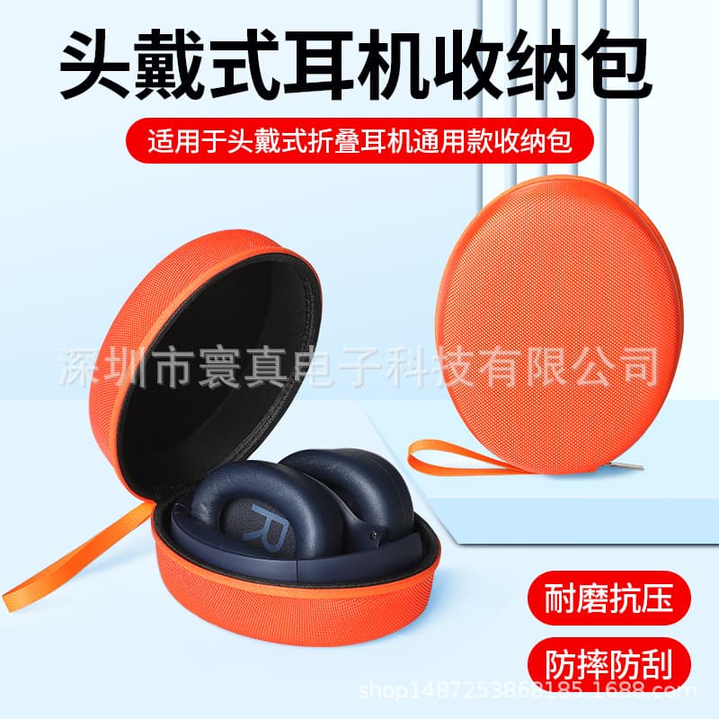 Compatible with Edifier 830NB Dual Gold Label, Studio3, QCY H3 Over-Ear Foldable Headphone Storage Box