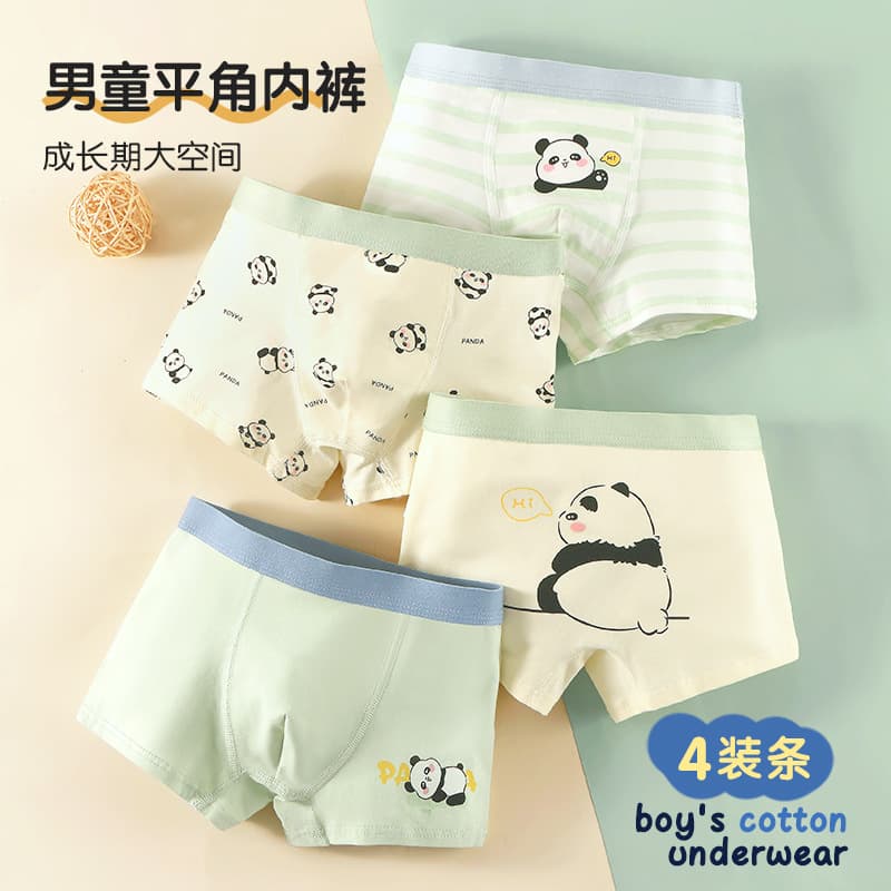 Children's underwear, pure cotton, Class A cotton, boys' cartoon boxer briefs, all-cotton, for medium and large children, wholesale.